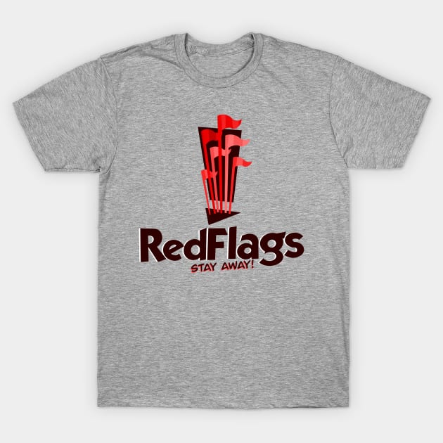 Red Flags T-Shirt by LVBart